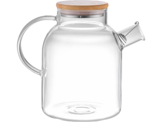 Изображение №4 | Стеклянный чайник с бамбуковой крышкой «Sencha M» (прозрачный)
