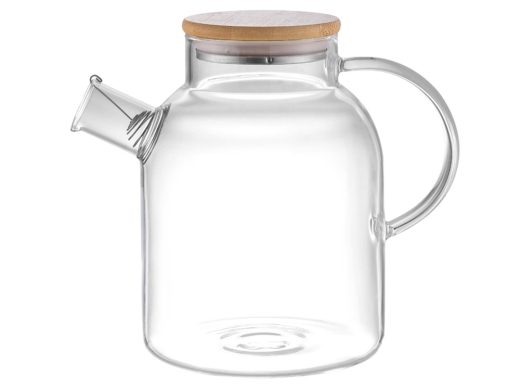Изображение №2 | Стеклянный чайник с бамбуковой крышкой «Sencha M» (прозрачный)