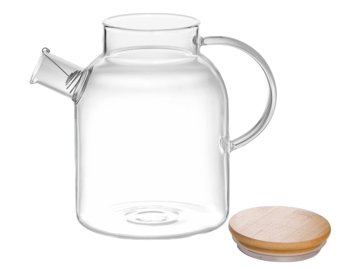Изображение №3 | Стеклянный чайник с бамбуковой крышкой «Sencha M» (прозрачный)