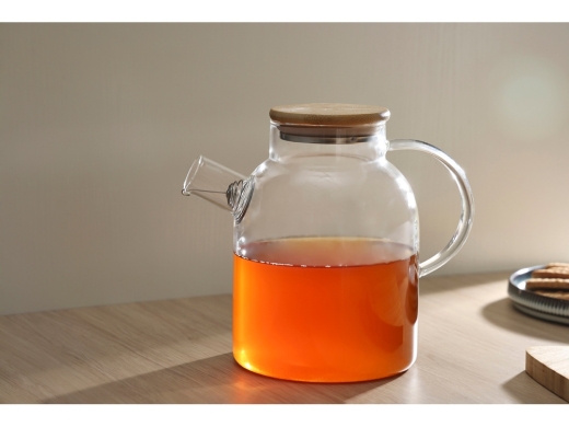 Изображение №10 | Стеклянный чайник с бамбуковой крышкой «Sencha M» (прозрачный)