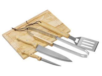 Изображение №4 | Набор для барбекю «Terra» (коричневый, серебристый, черный)