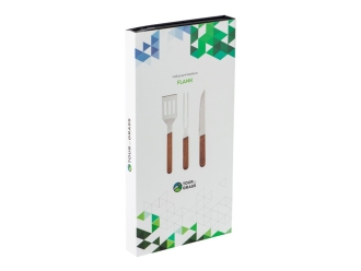 Изображение №11 | Набор для барбекю из ореха «Flank» (коричневый, серебристый)