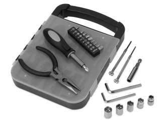 Изображение №2 | Набор инструментов в пластиковом кейсе «Fixit» (черный, прозрачный)