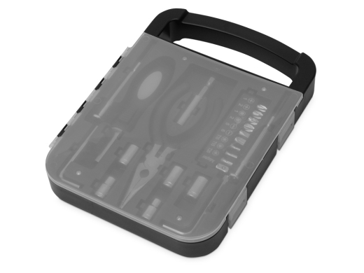 Изображение №1 | Набор инструментов в пластиковом кейсе «Fixit» (черный, прозрачный)