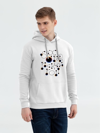 Изображение №1 | Толстовка с капюшоном No drugs, белая, размер S