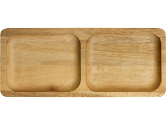 Изображение №3 | Менажница из акации с двумя секциями «Almond» (натуральный)