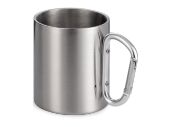 Изображение №1 | Кружка из стали с ручкой-карабином «Elbrus» (серебристый)