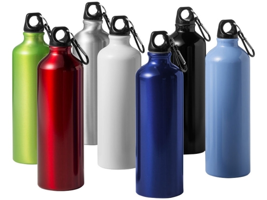 Изображение №3 | Алюминиевая бутылка «Oregon» с карабином (белый)