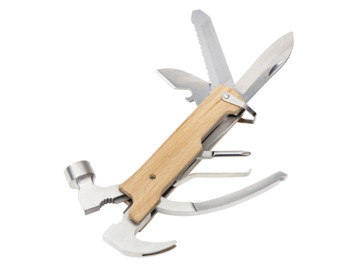 Изображение №2 | Мультиинструмент с молотком «Bro» (серебристый/натуральный)