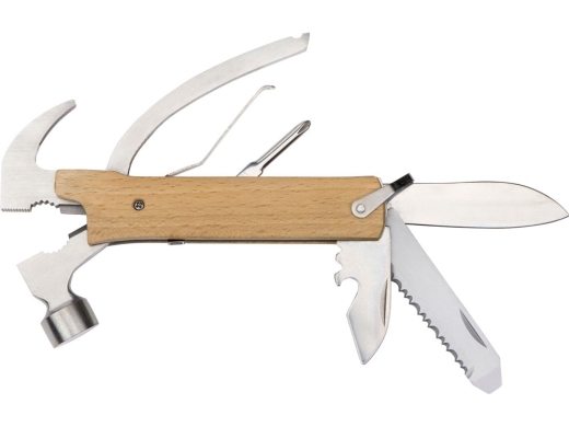 Изображение №7 | Мультиинструмент с молотком «Bro» (серебристый/натуральный)