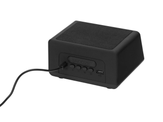 Изображение №4 | Беспроводная колонка с часами и функцией беспроводной зарядки «Sentry» (черный)