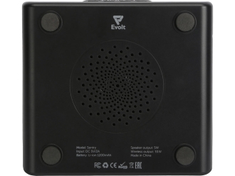 Изображение №9 | Беспроводная колонка с часами и функцией беспроводной зарядки «Sentry» (черный)