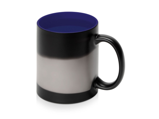 Изображение №4 | Кружка-хамелеон «Surprise» матовая (черный матовый/синий глянцевый)