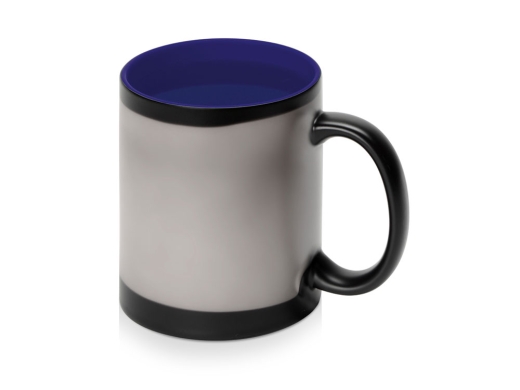 Изображение №5 | Кружка-хамелеон «Surprise» матовая (черный матовый/синий глянцевый)