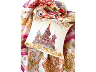 Изображение №6 | Платок «Собор Василия Блаженного» (разноцветный)