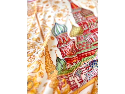 Изображение №2 | Платок «Собор Василия Блаженного» (разноцветный)