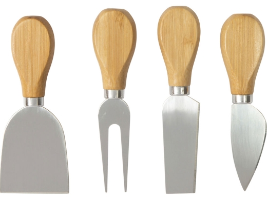 Изображение №6 | Набор для сыра из бамбука со съемной подставкой «Camembert» (натуральный/серебристый)