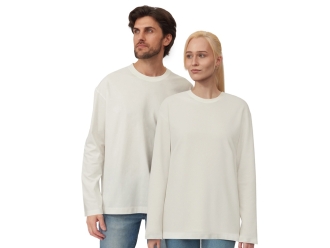 Изображение №1 | Лонгслив оверсайз «Berlin» унисекс XS-S (молочный)