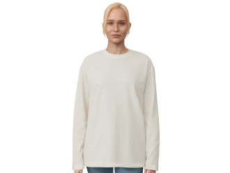 Изображение №3 | Лонгслив оверсайз «Berlin» унисекс XS-S (молочный)