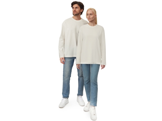 Изображение №8 | Лонгслив оверсайз «Berlin» унисекс XS-S (молочный)