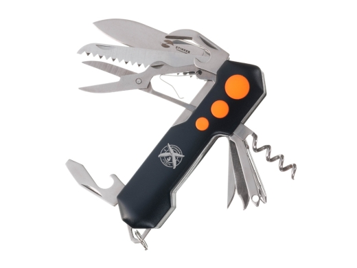 Изображение №1 | Нож перочинный, 96 мм, 15 функций (черный, оранжевый)