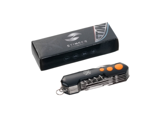 Изображение №9 | Нож перочинный, 96 мм, 15 функций (черный, оранжевый)