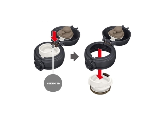 Изображение №10 | Термос «JNL-506», 500 мл (черный дымчатый)