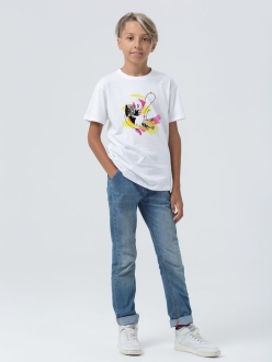 Изображение №5 | Футболка детская «Обними кота», белая, на рост 106-116 см (6 лет)