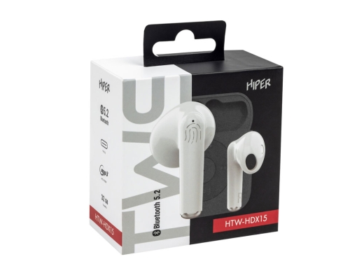 Изображение №9 | Беспроводные наушники TWS с плеером 32 ГБ «HTW-HDX15» (белый)