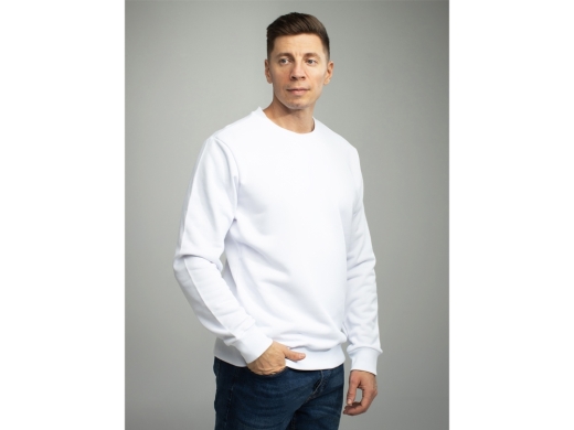 Изображение №1 | Свитшот для сублимации «Evolution» унисекс S (белый)