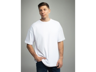 Изображение №1 | Оверсайз футболка для сублимации «Evolution» унисекс S (белый)