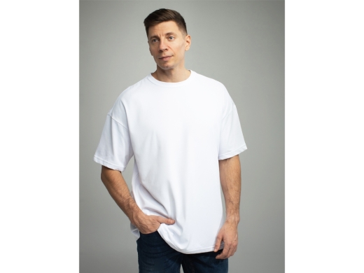 Изображение №1 | Оверсайз футболка для сублимации «Evolution» унисекс S (белый)