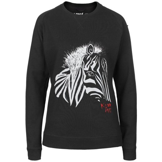 Изображение №2 | Толстовка женская «Арт-рокстар. Kiss Me», черная, размер S