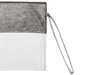 Изображение №6 | Прозрачная косметичка «Leony» из ПВХ и ткани (прозрачный/темно-серый)