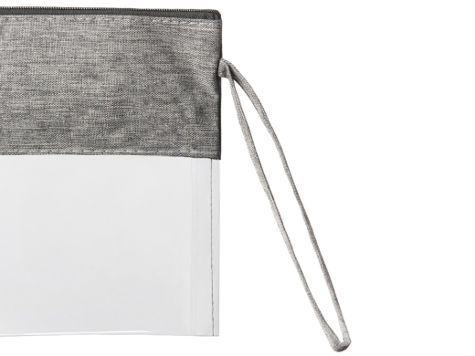 Изображение №6 | Прозрачная косметичка «Leony» из ПВХ и ткани (прозрачный/темно-серый)