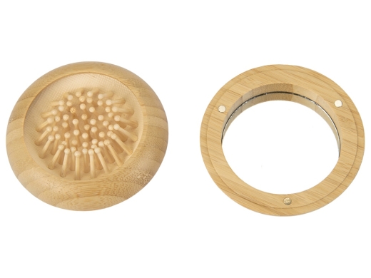 Изображение №7 | Расческа с зеркалом «Daisy» из бамбука (натуральный)