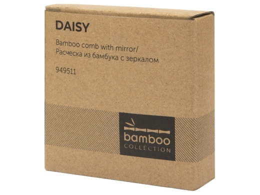 Изображение №8 | Расческа с зеркалом «Daisy» из бамбука (натуральный)
