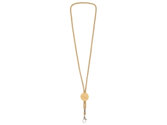 Изображение №1 | Ланъярд «Franklinia» из переработанной бумаги и бамбука (натуральный)