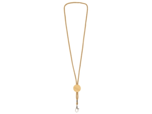 Изображение №1 | Ланъярд «Franklinia» из переработанной бумаги и бамбука (натуральный)