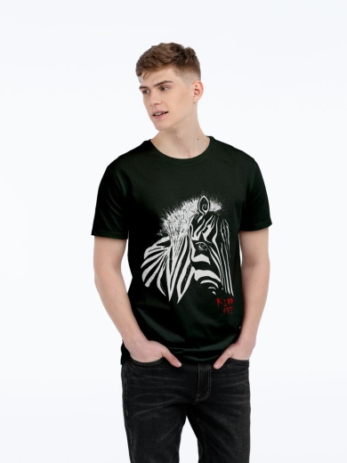 Изображение №1 | Футболка мужская «Арт-рокстар. Kiss Me», черная, размер S