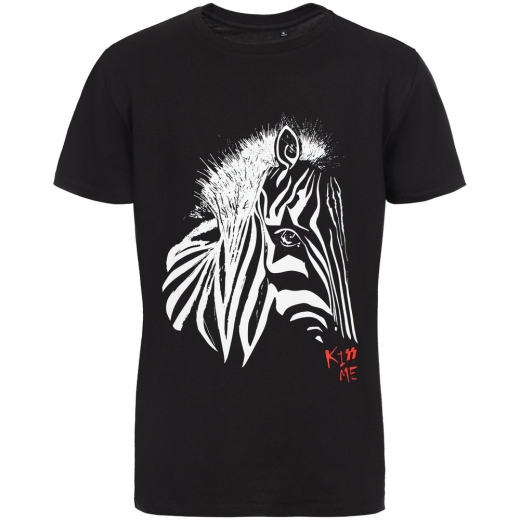 Изображение №2 | Футболка мужская «Арт-рокстар. Kiss Me», черная, размер S