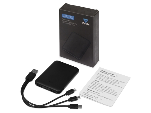 Изображение №11 | Внешний аккумулятор «Grind», 5000 mAh (черный)