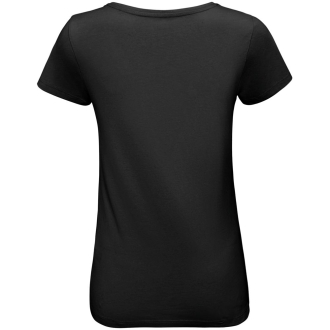 Изображение №3 | Футболка женская «Арт-рокстар. Kiss me», черная, размер S