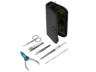 Изображение №1 | Дорожный несессер (инструменты- серебристый, несессер- черный/хаки)