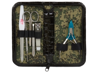 Изображение №3 | Дорожный несессер (инструменты- серебристый, несессер- черный/хаки)