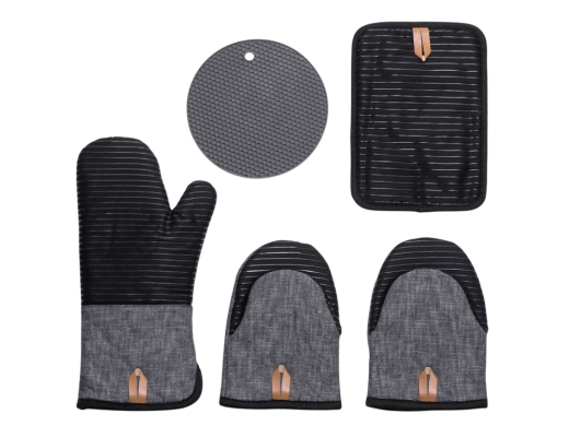 Изображение №1 | Набор кухонных прихваток «Heat Huggers» (темно-серый)