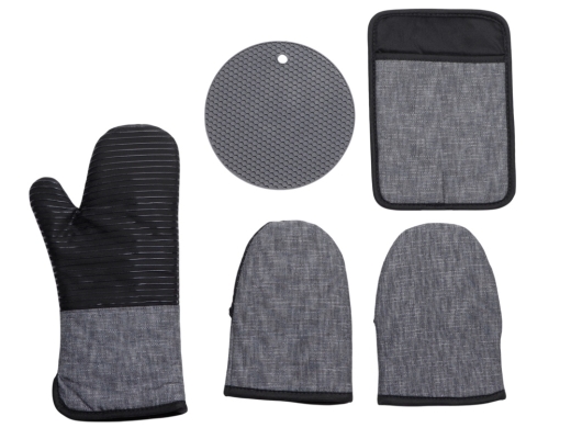 Изображение №2 | Набор кухонных прихваток «Heat Huggers» (темно-серый)
