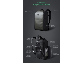 Изображение №3 | Водостойкий антикражный рюкзак FlipPack для ноутбука 15.6