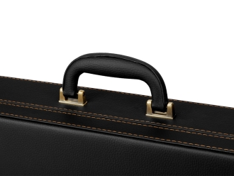 Изображение №13 | Набор «Подарочный» (стопки- прозрачный/золотистый, шампура- серебристый/коричневый, дипломат- темно-коричневый)