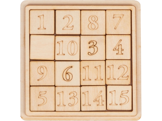 Изображение №3 | Деревянная головоломка «Пятнашки» (натуральный)